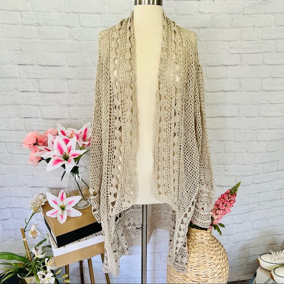 Free People Crochet Cardigan